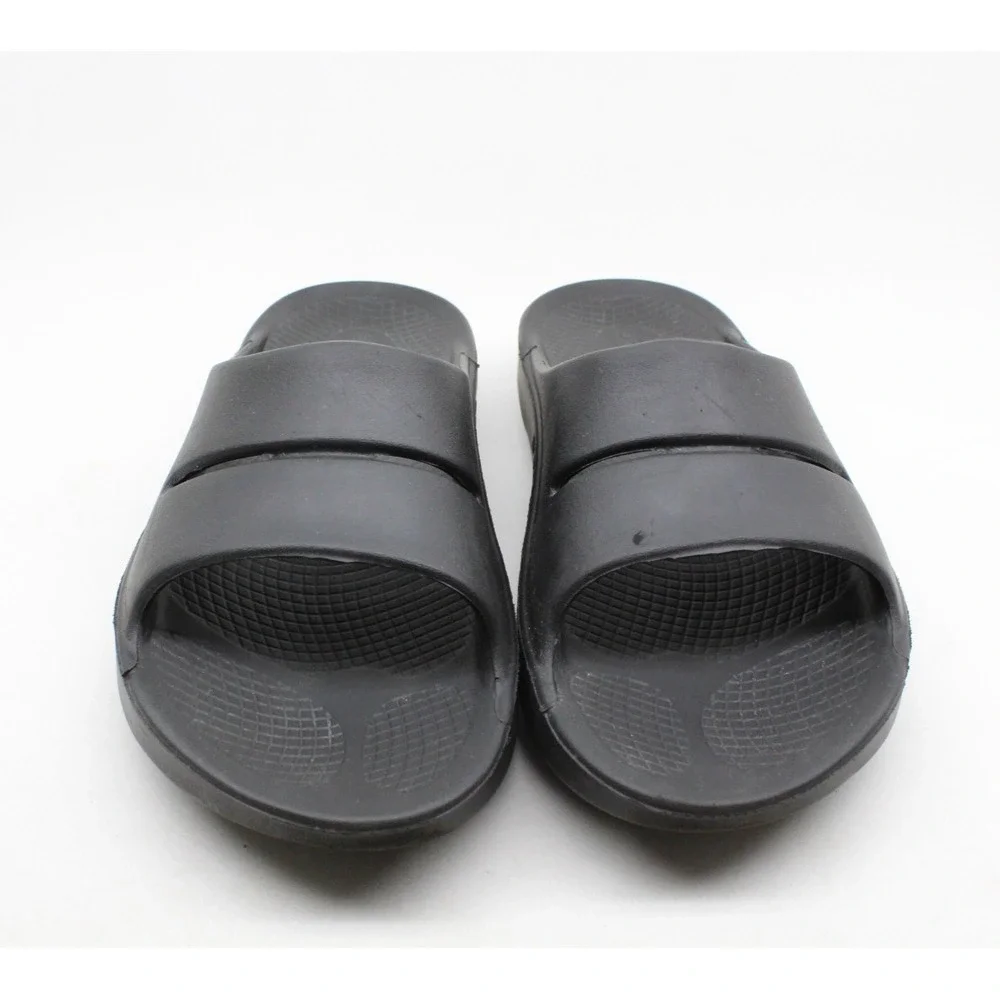Oofos Ooahh Black Slide Comfort‎ Sport Recovery Sandal Men's 9 Women's 11 EU 42